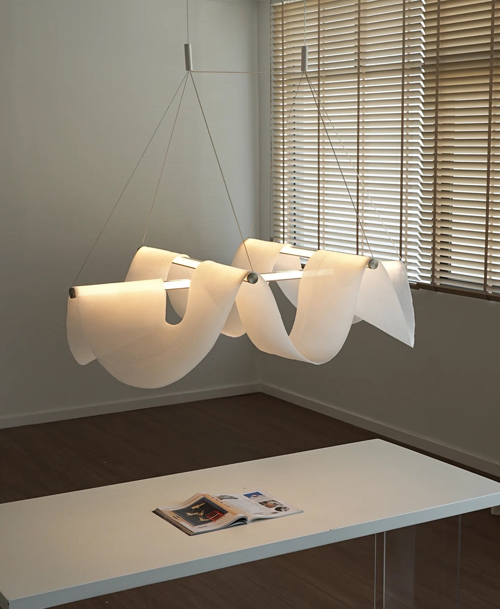 Floating Gauze Chandelier
