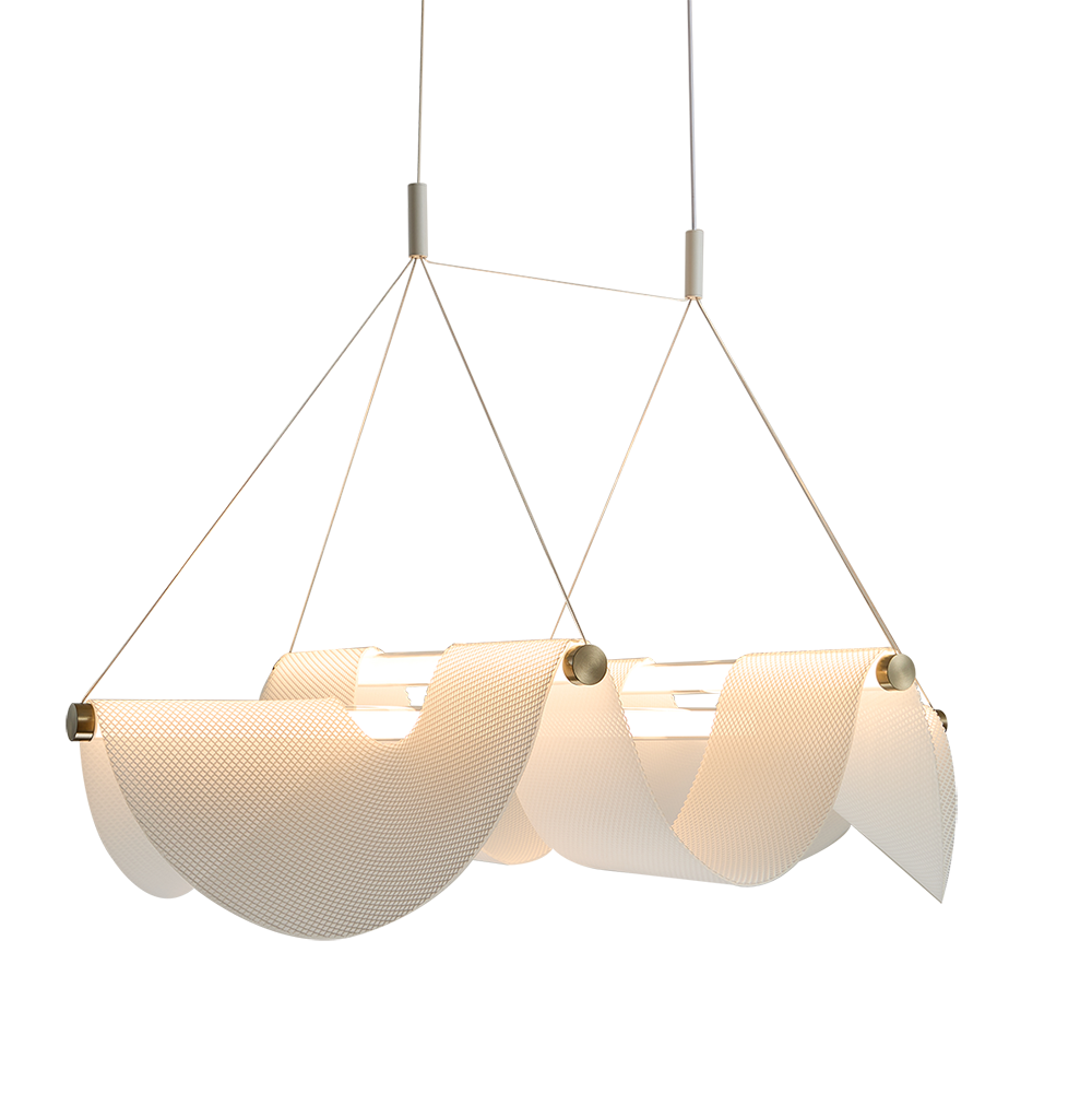 Floating Gauze Chandelier