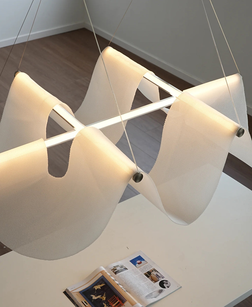 Floating Gauze Chandelier