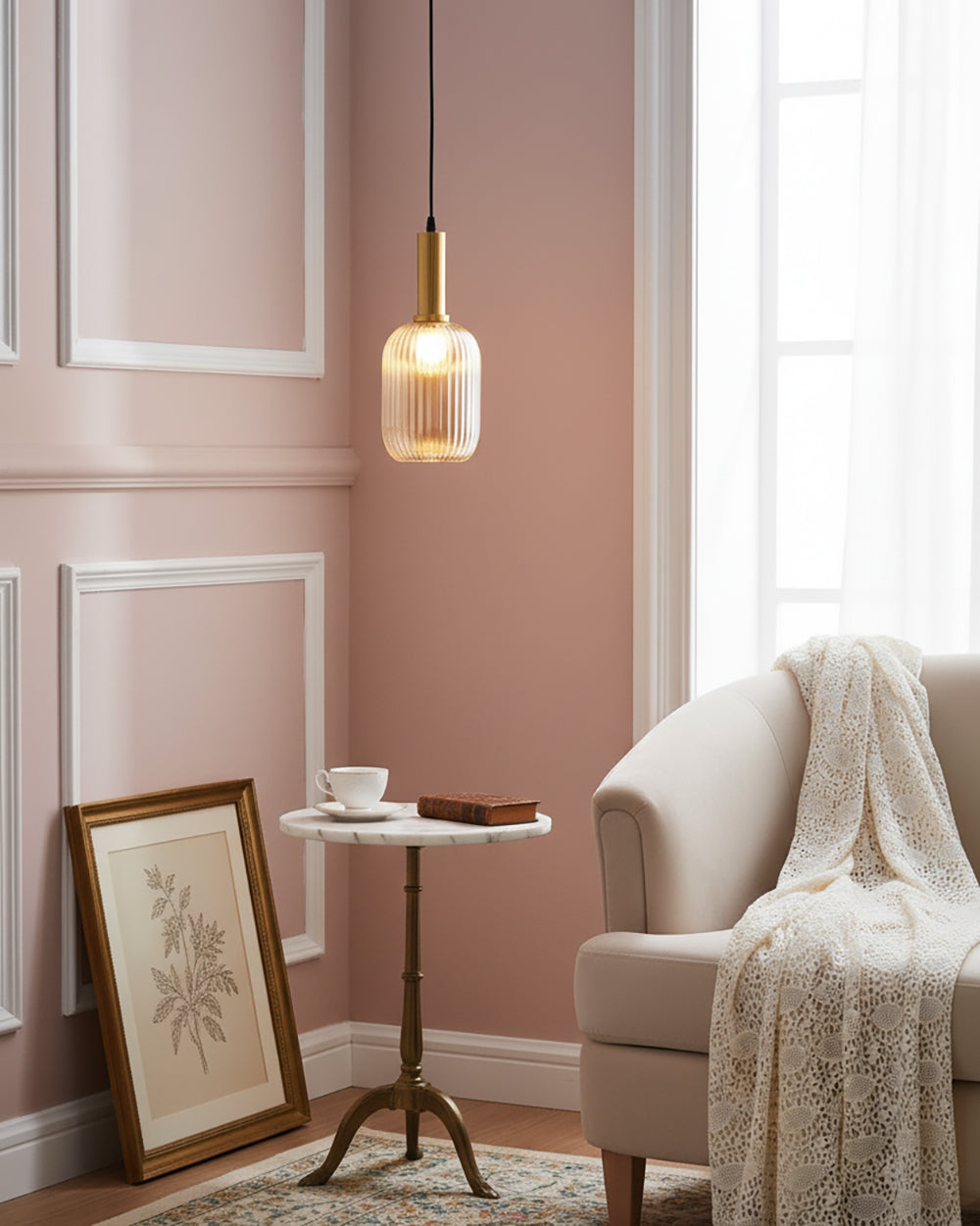 Nina Ribbed Pendant Lamp