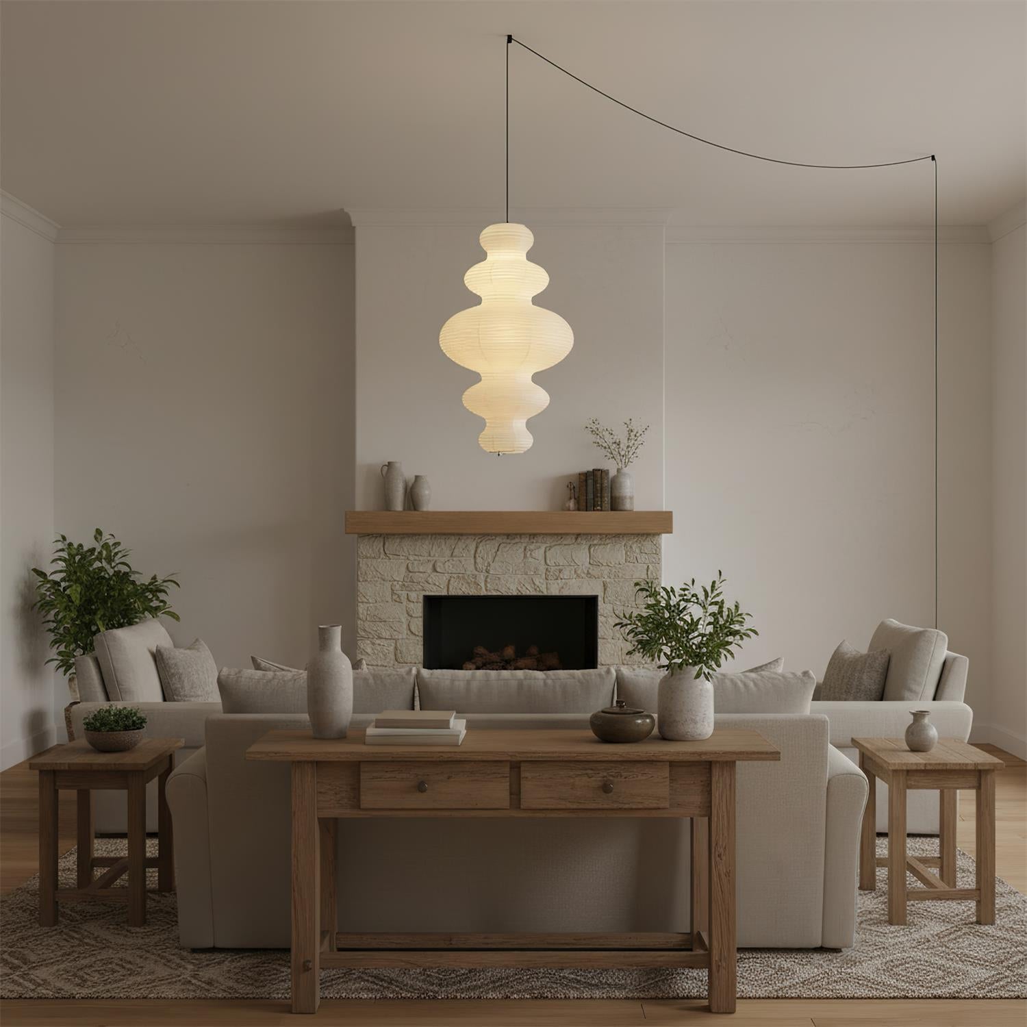 Akari Juni Plug In Pendant Lamp