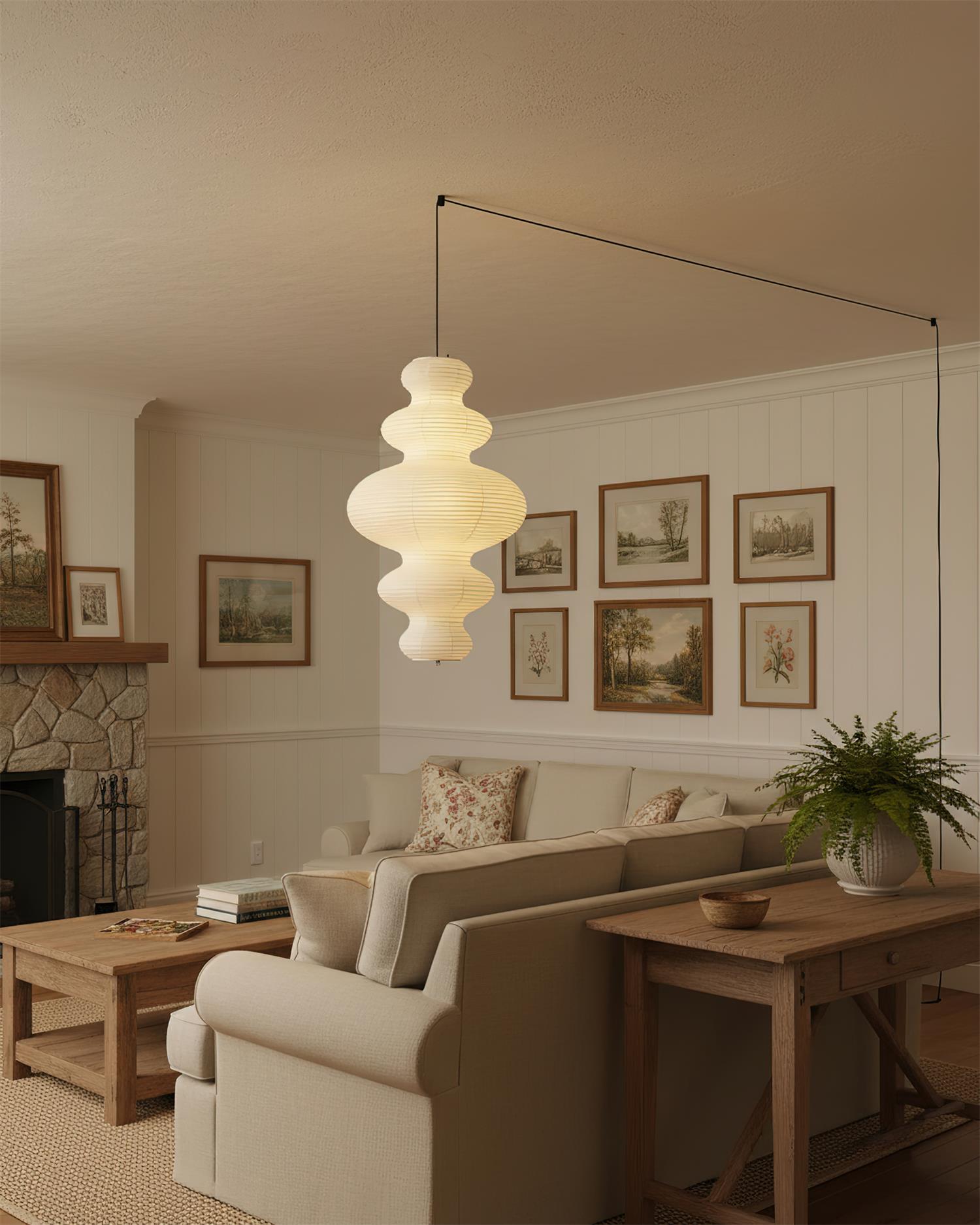 Akari Juni Plug In Pendant Lamp
