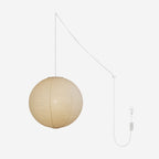 Akari A Series Plug In Pendant Lamp White Wire Version