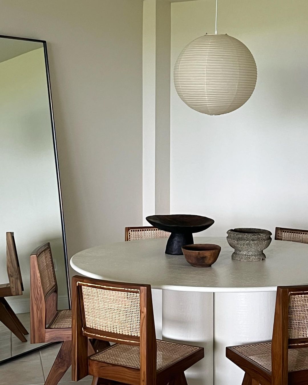 Akari A Series Plug In Pendant Lamp White Wire Version