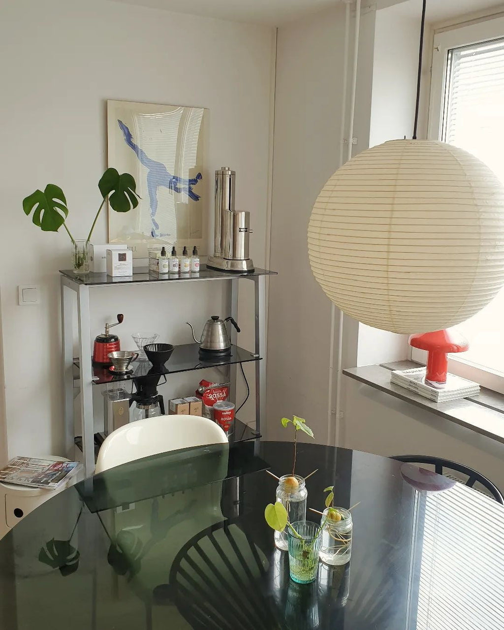 Akari A Series Plug In Pendant Lamp White Wire Version