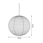 Akari A Series Plug In Pendant Lamp White Wire Version