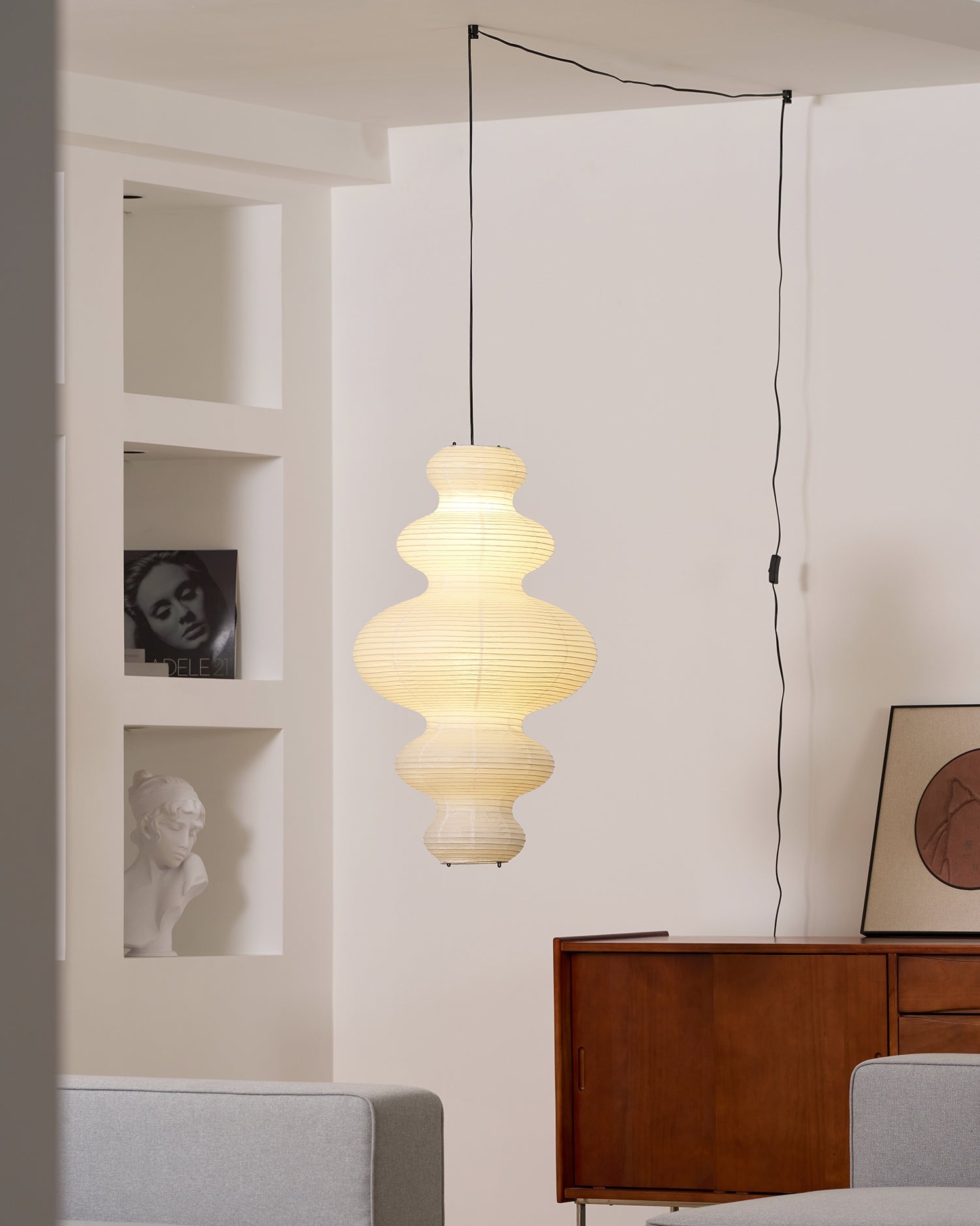 Akari Juni Plug In Pendant Lamp