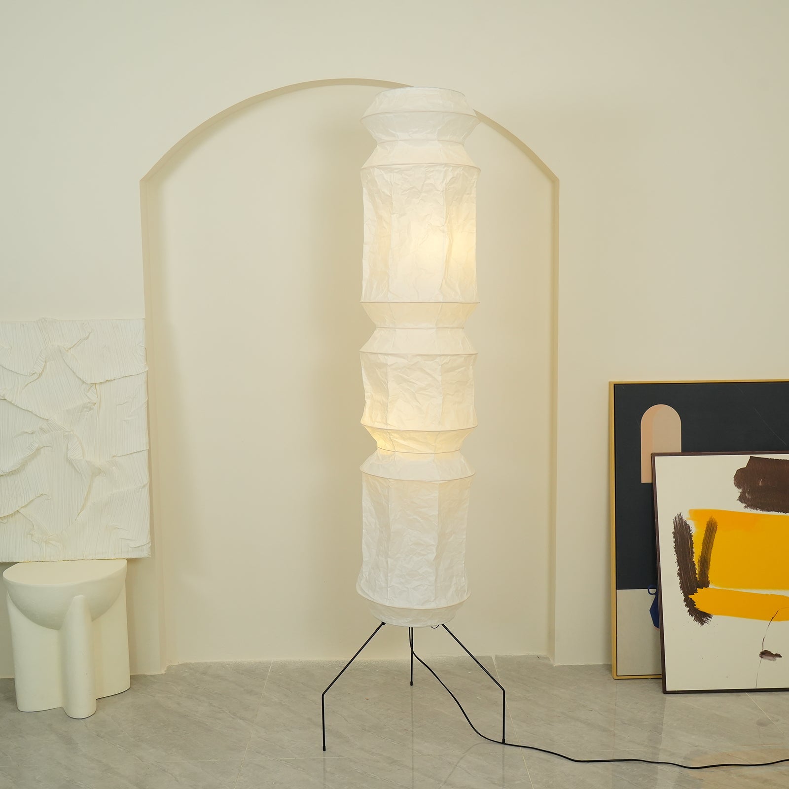 Akari UF4-L6 Floor Lamp 20.4″- 74″