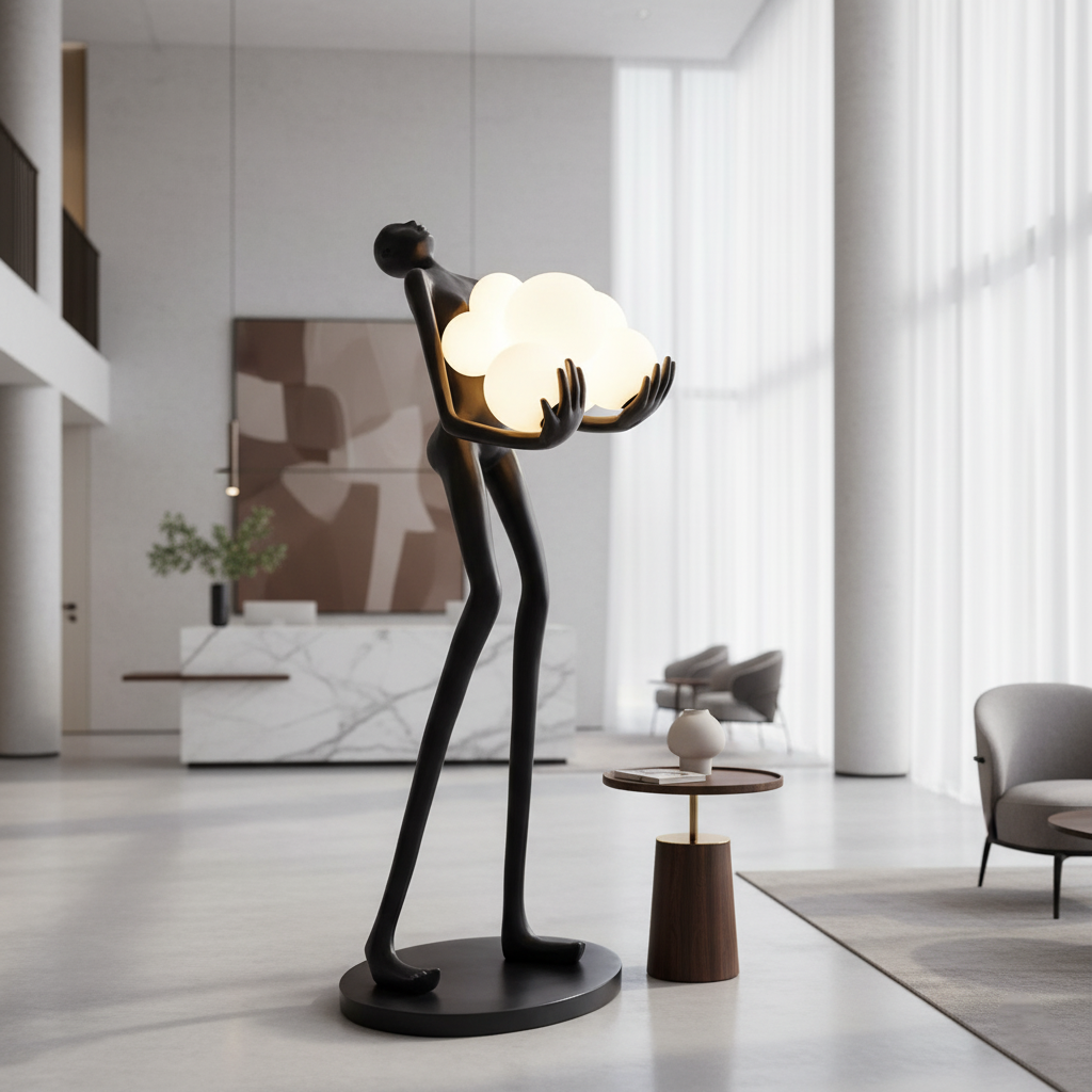 Artistic Figure Floor Lamp