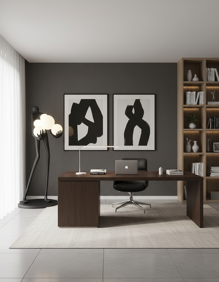 Artistic Figure Floor Lamp