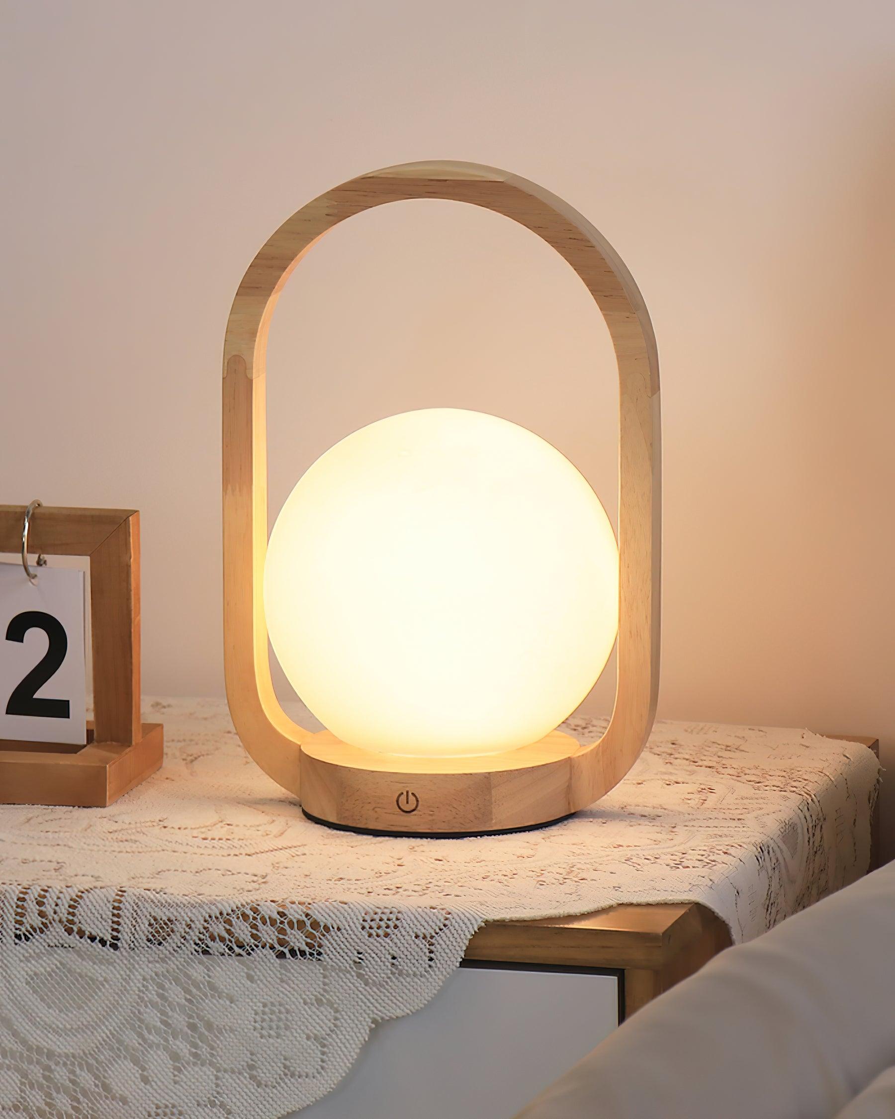 Tavellio Wooden Portable Table Lamp
