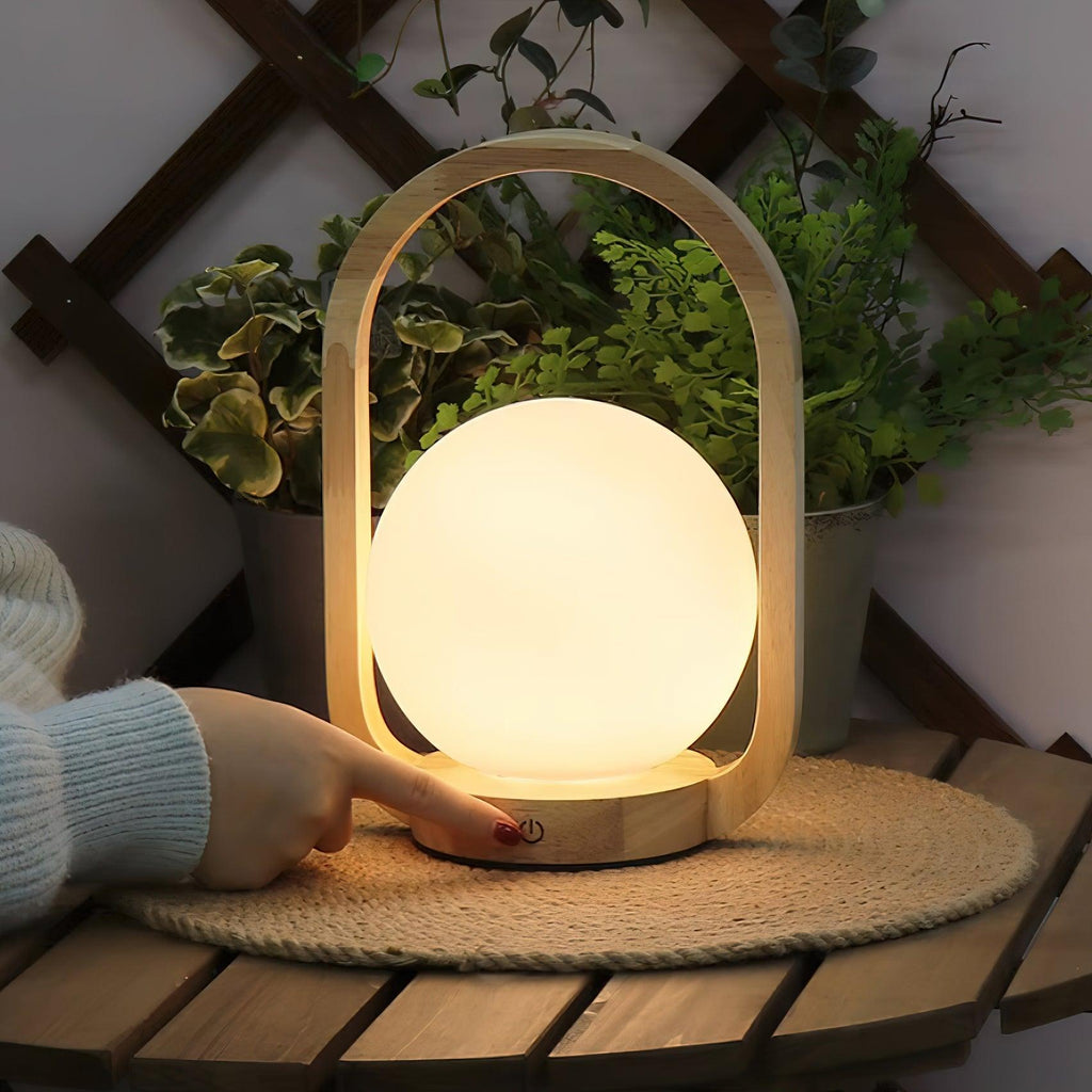 Tavellio Wooden Portable Table Lamp