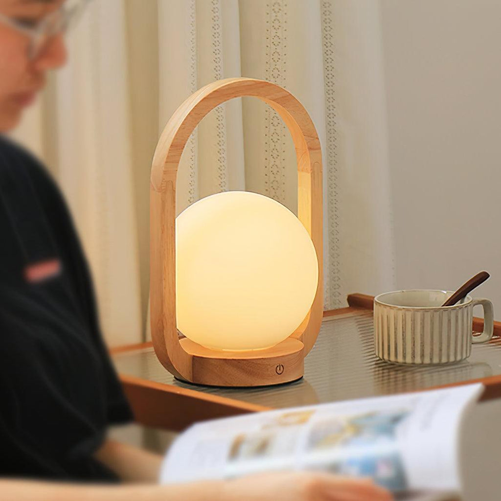 Tavellio Wooden Portable Table Lamp
