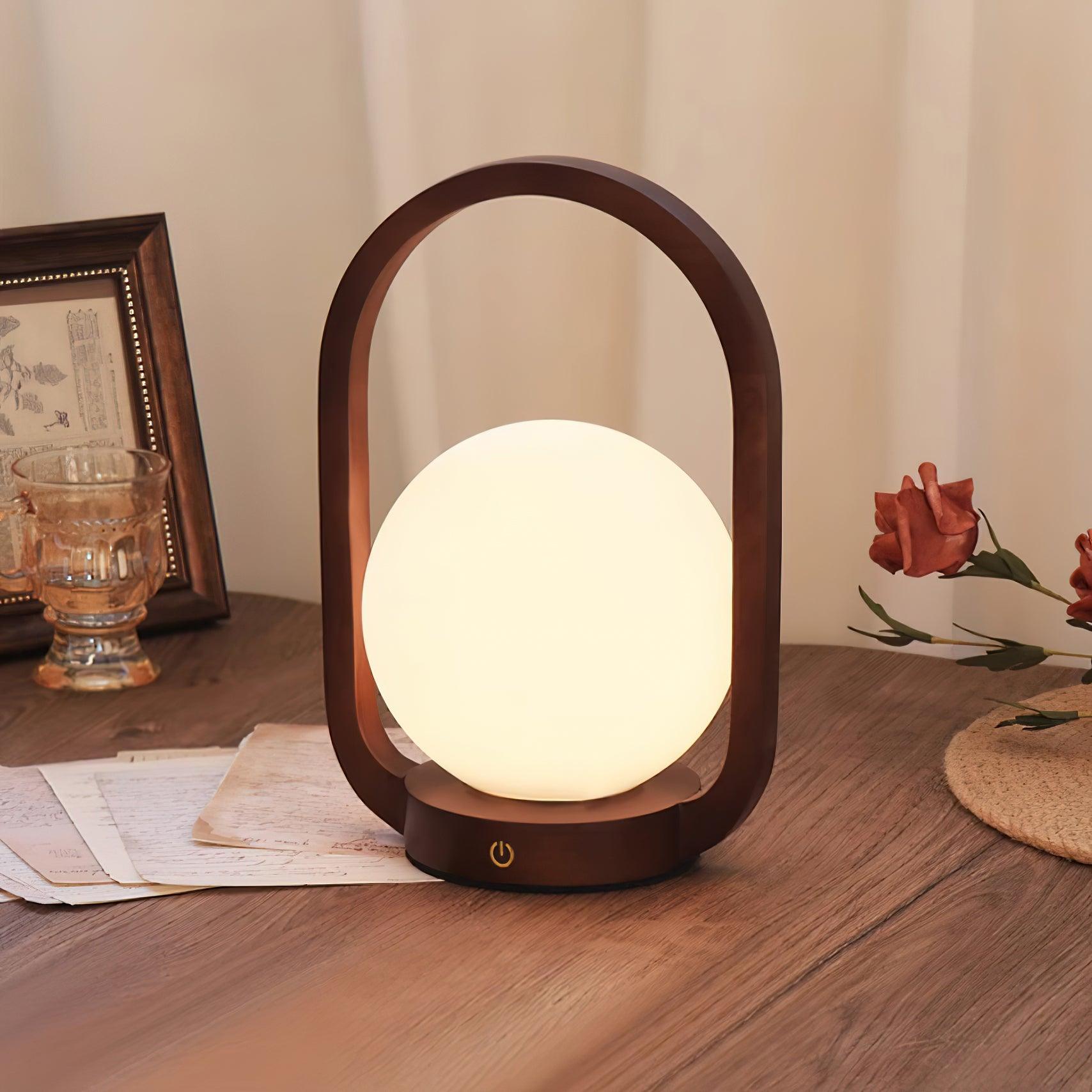 Tavellio Wooden Portable Table Lamp