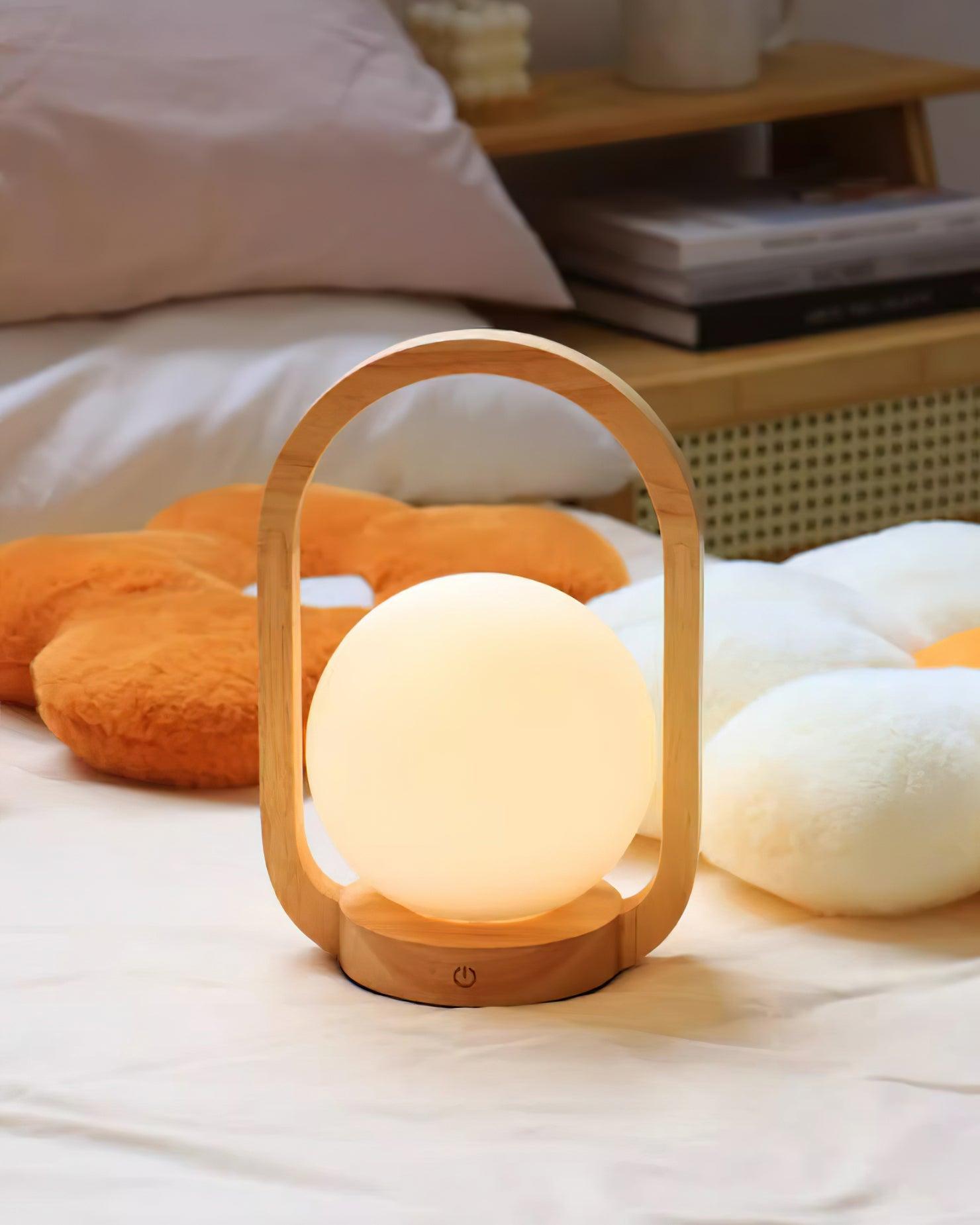 Tavellio Wooden Portable Table Lamp