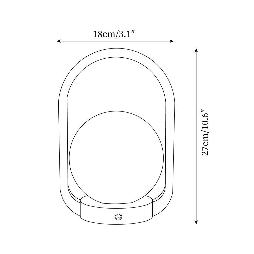 Tavellio Wooden Portable Table Lamp