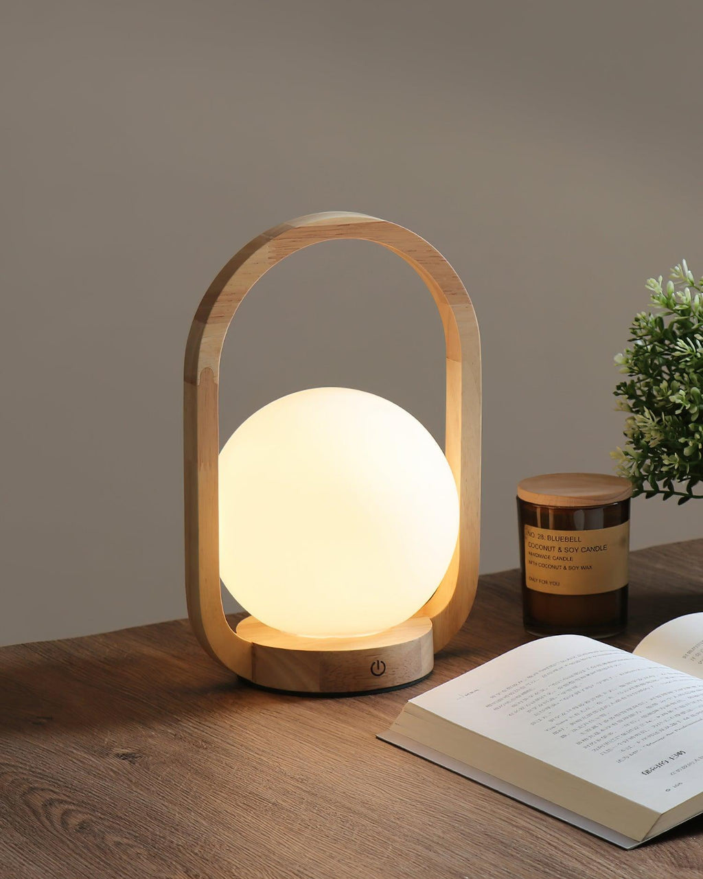 Tavellio Wooden Portable Table Lamp