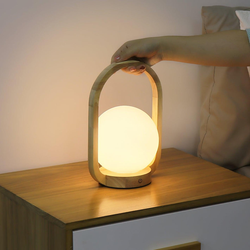 Tavellio Wooden Portable Table Lamp