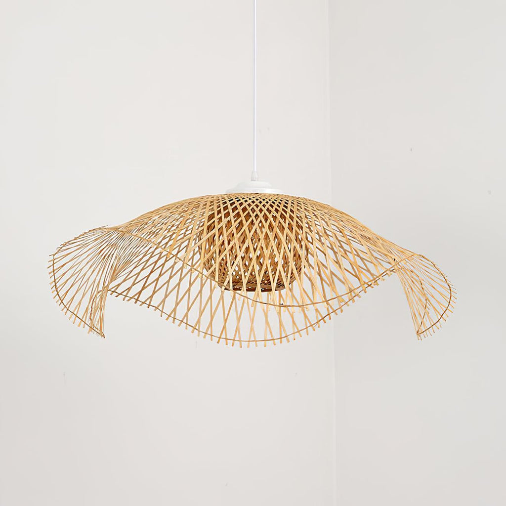 Bamboo Lotus Leaf Pendant Lamp