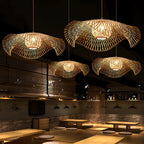 Bamboo Lotus Leaf Pendant Lamp