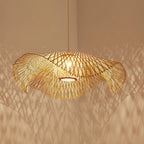 Bamboo Lotus Leaf Pendant Lamp