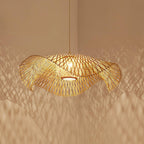 Bamboo Lotus Leaf Pendant Lamp