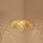 Bamboo Lotus Leaf Pendant Lamp