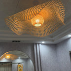 Bamboo Lotus Leaf Pendant Lamp