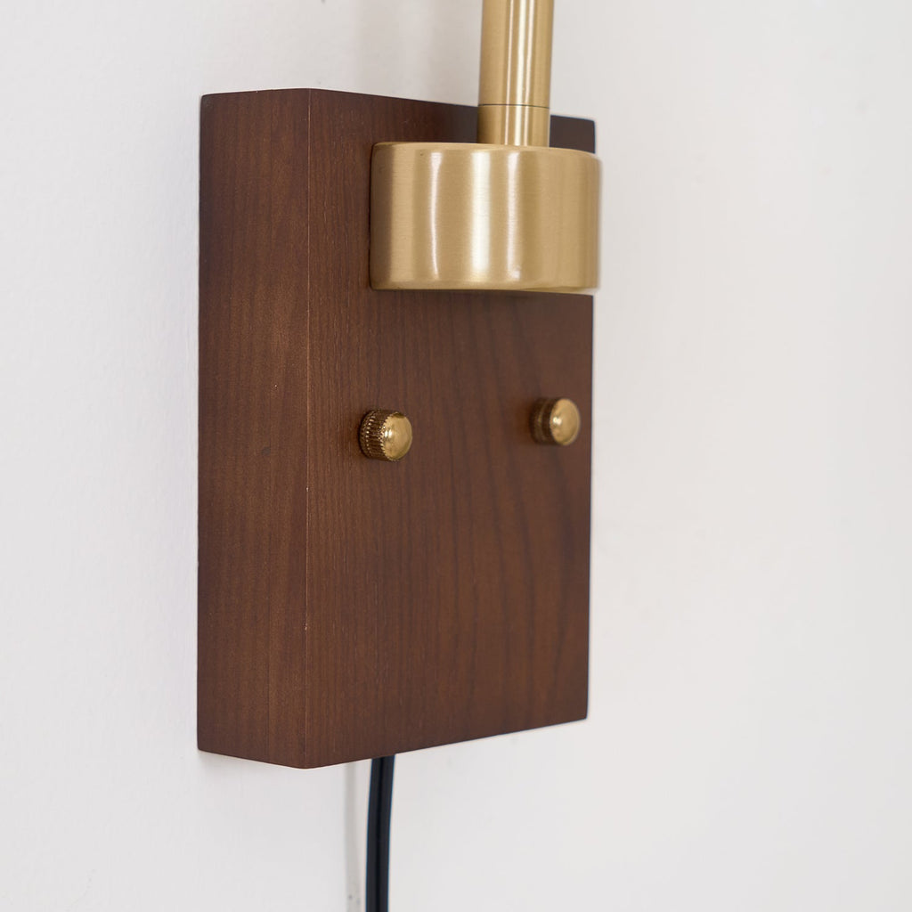 Banker Swing Arm Plug In Wall Light