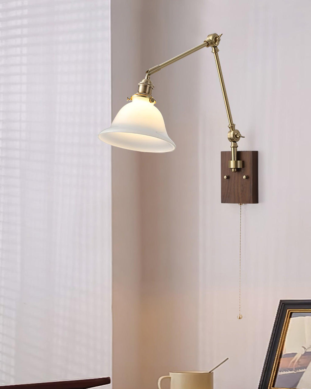 Banker Swing Arm Wall Light