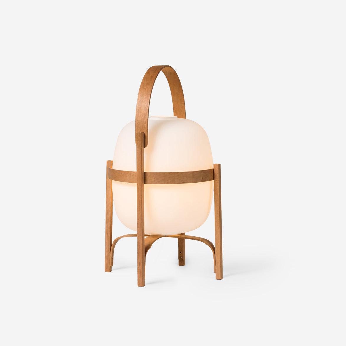 Portable Lantern Glass Table Lamp