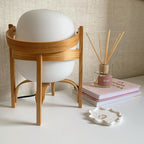 Portable Lantern Glass Table Lamp