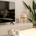 Portable Lantern Glass Table Lamp