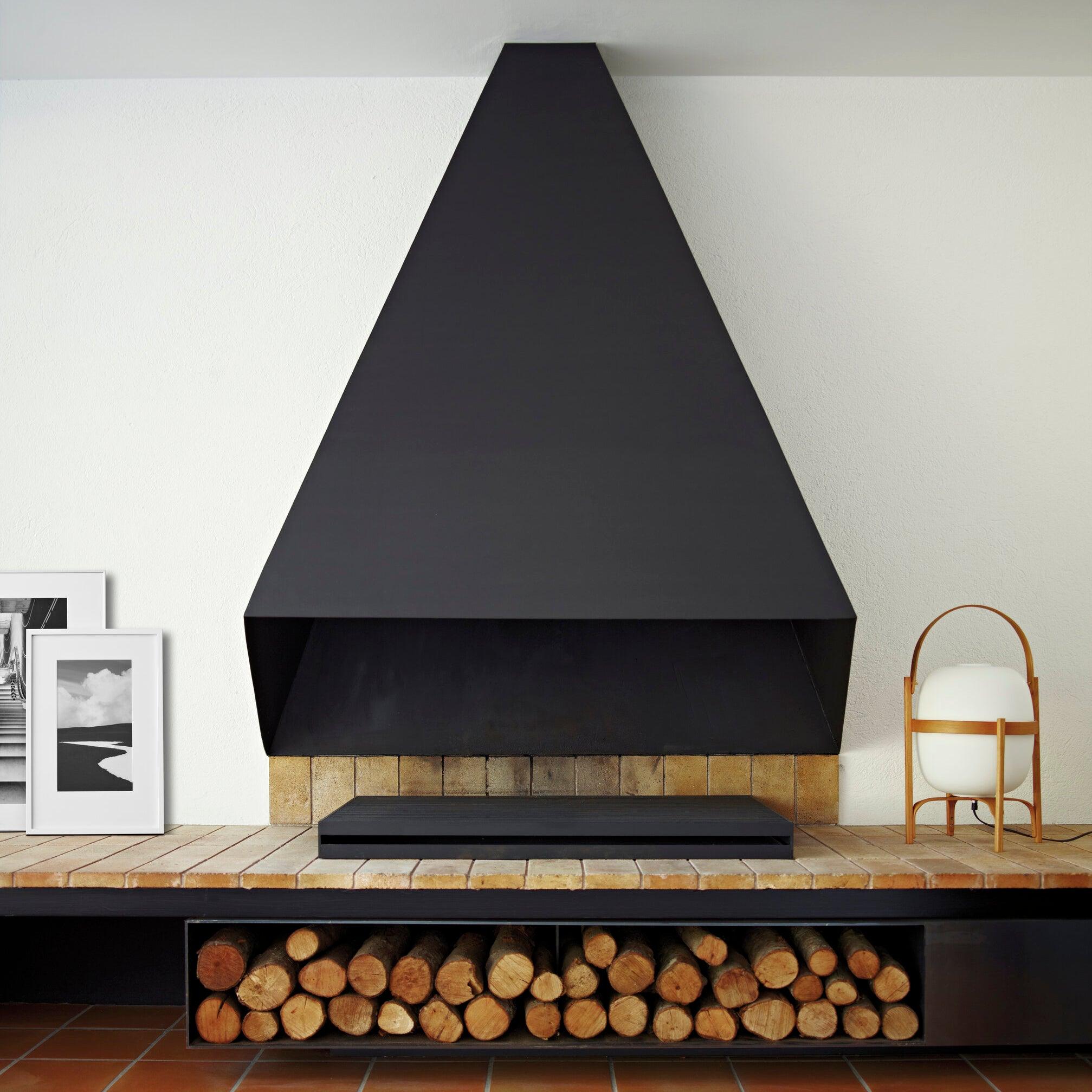 Portable Lantern Glass Table Lamp