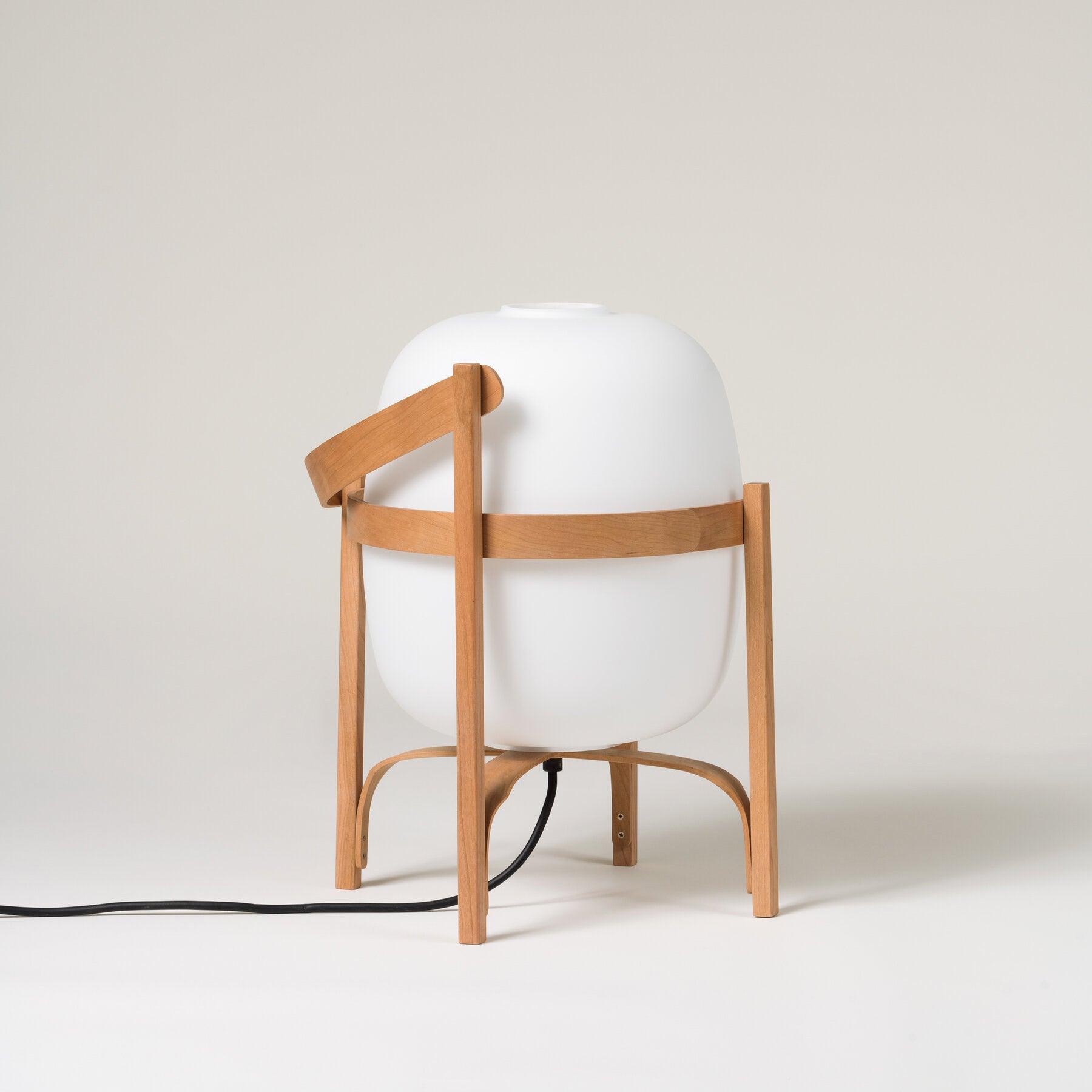 Portable Lantern Glass Table Lamp