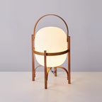 Portable Lantern Glass Table Lamp