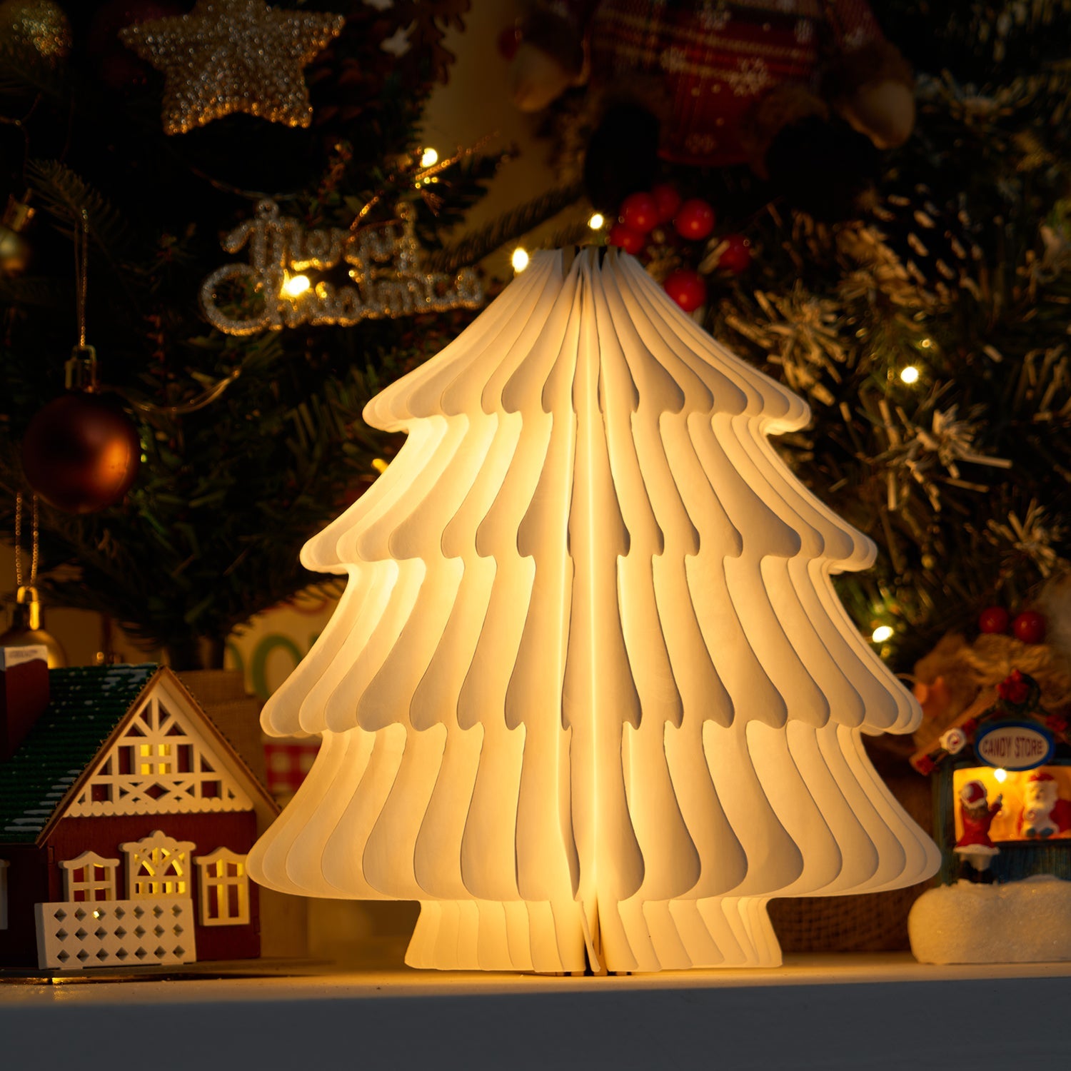 Christmas Tree Fold Table Lamp