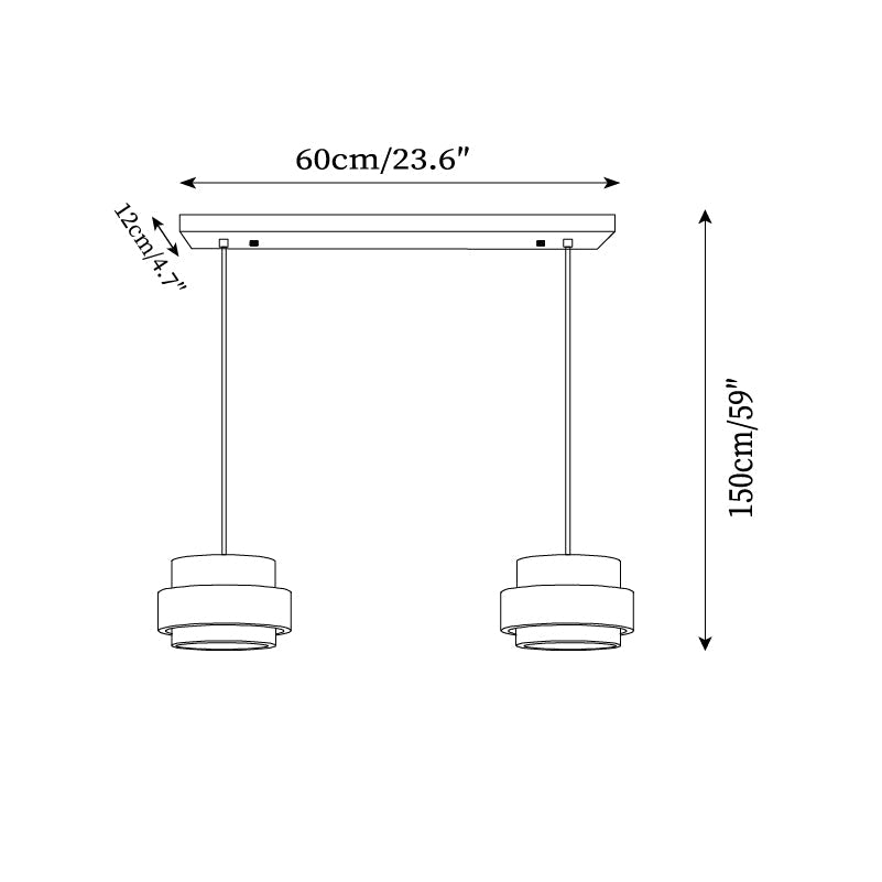 Cole Travertine Pendant Lamp