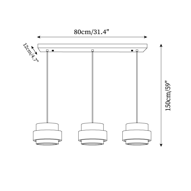 Cole Travertine Pendant Lamp