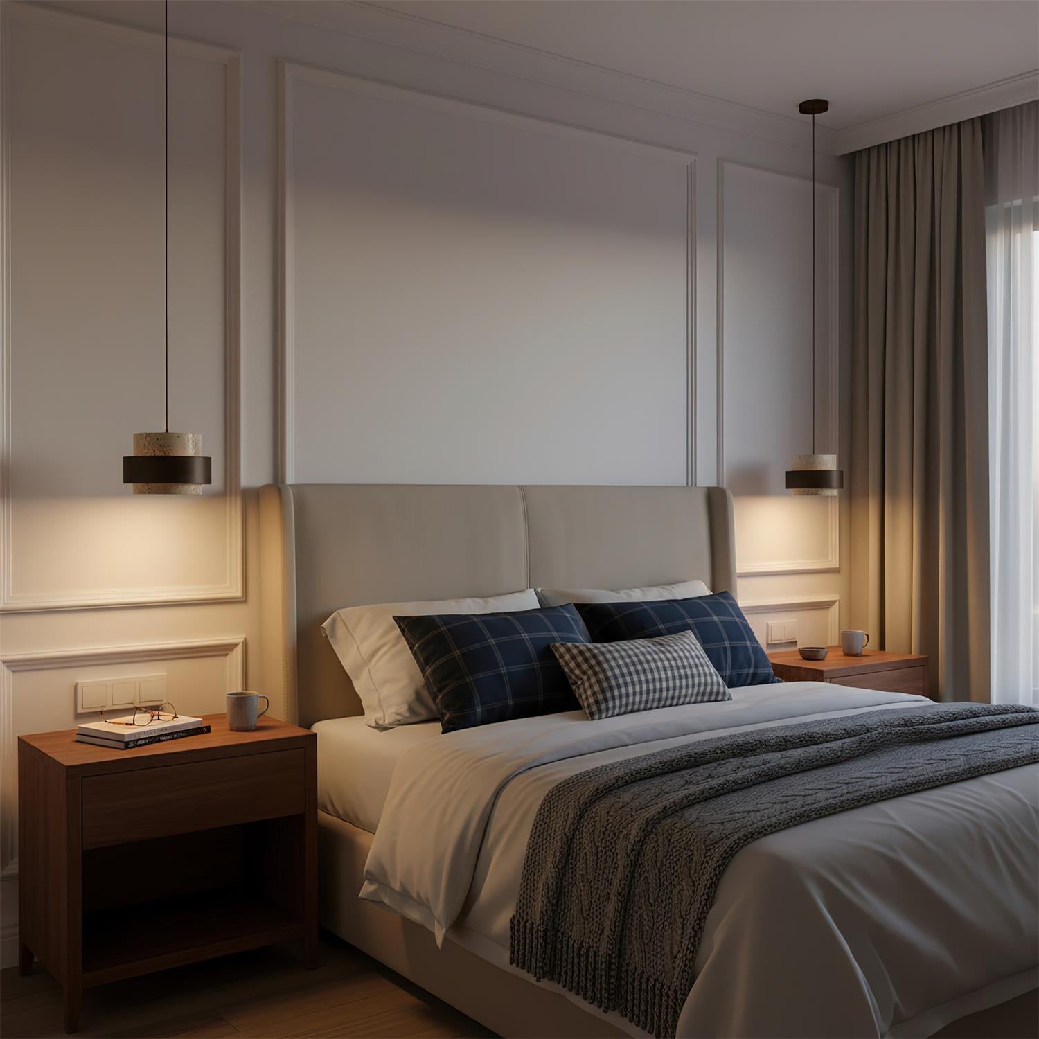 Cole Travertine Pendant Lamp