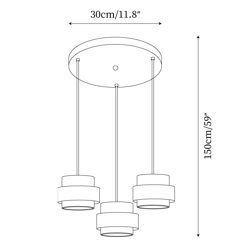 Cole Travertine Pendant Lamp