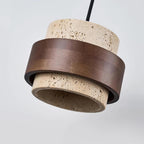 Cole Travertine Plug In Pendant Lamp
