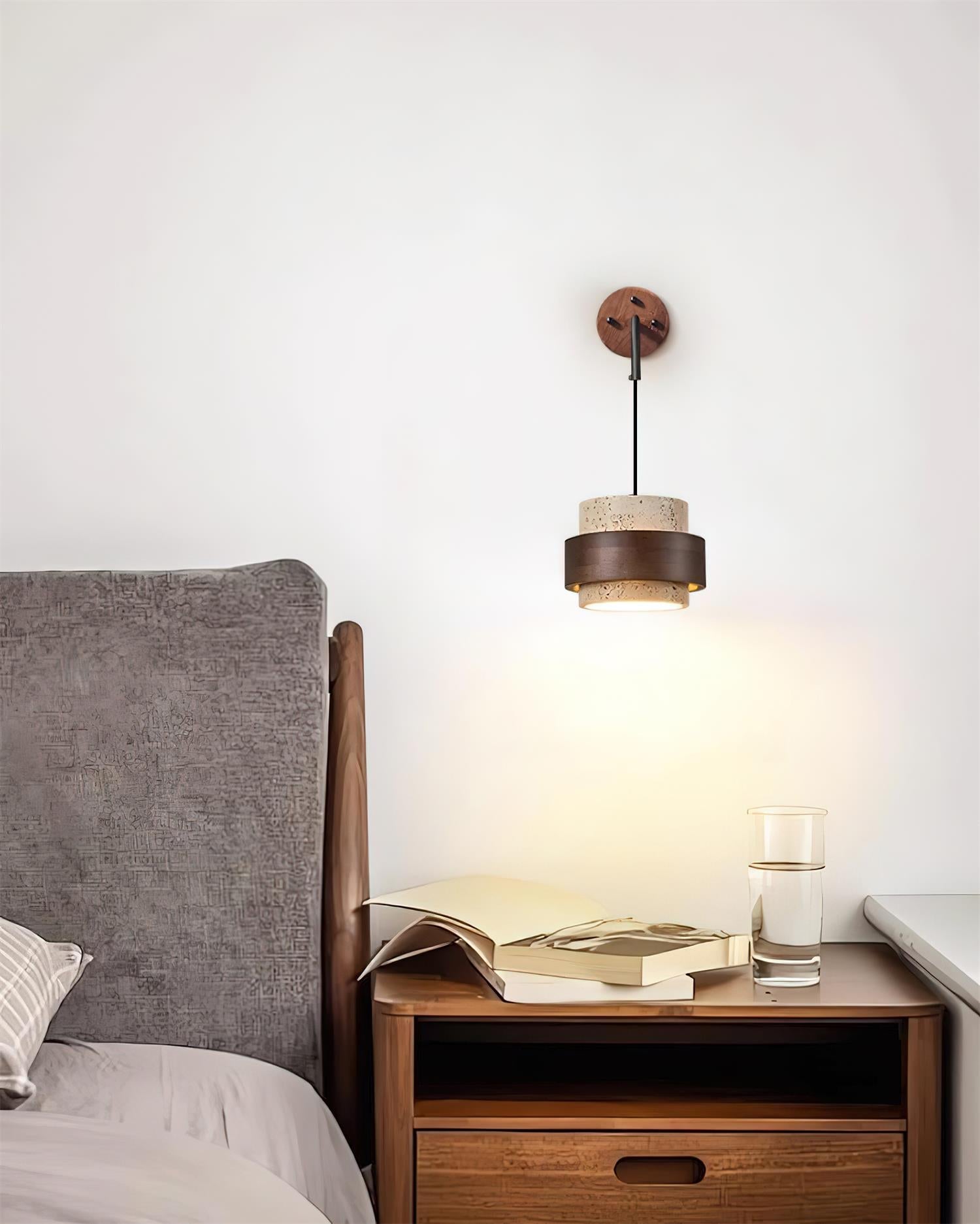 Cole Travertine Wall Lamp