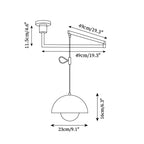 Color Swing Arm Pendant Light