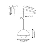 Color Swing Arm Pendant Light