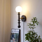 Coslett Wood Plug In Wall Lamp