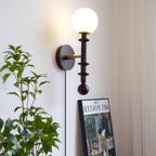Coslett Wood Plug In Wall Lamp
