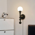 Coslett Wood Plug In Wall Lamp