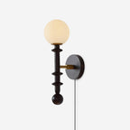 Coslett Wood Plug In Wall Lamp