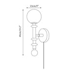Coslett Wood Plug In Wall Lamp